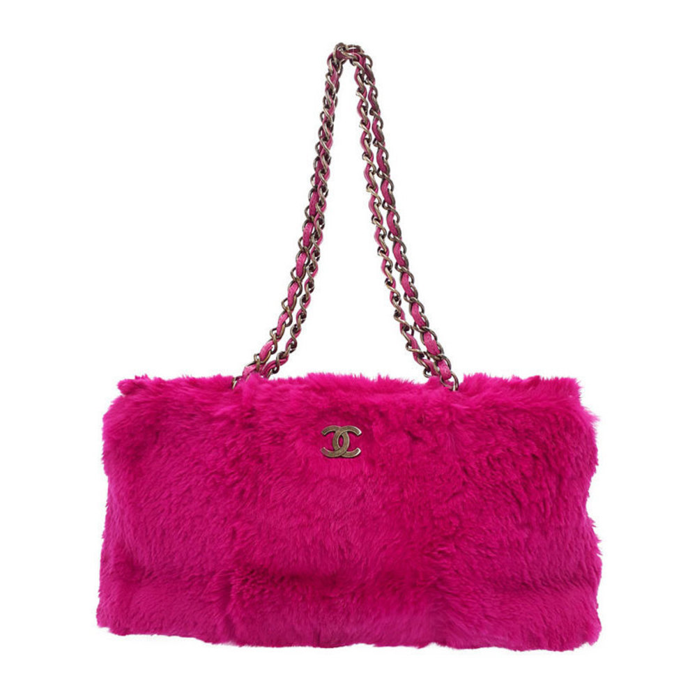 Chanel Fur Chain Shoulder Bag